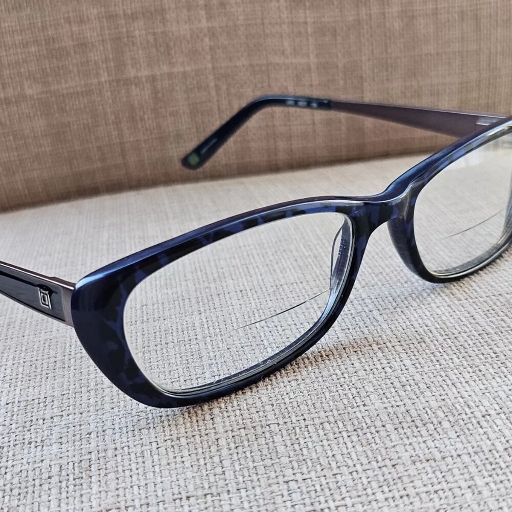 Liz Claiborne Women Glasses/Eyeglasses Frame L600 Blue Tone 52[]16 135 Eye Wear - Picture 4 of 12
